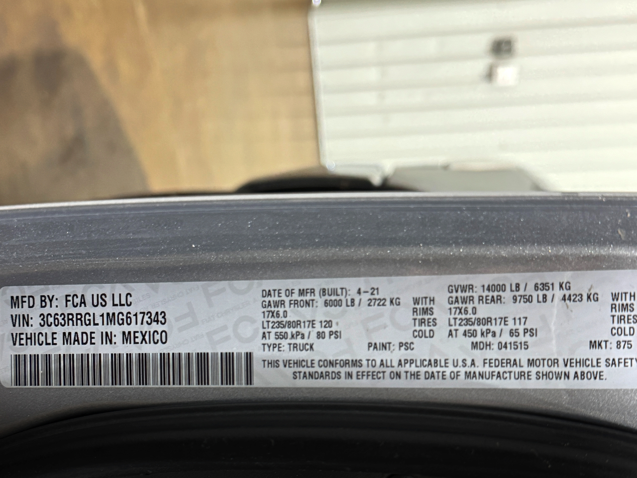 RAM 3500  2021