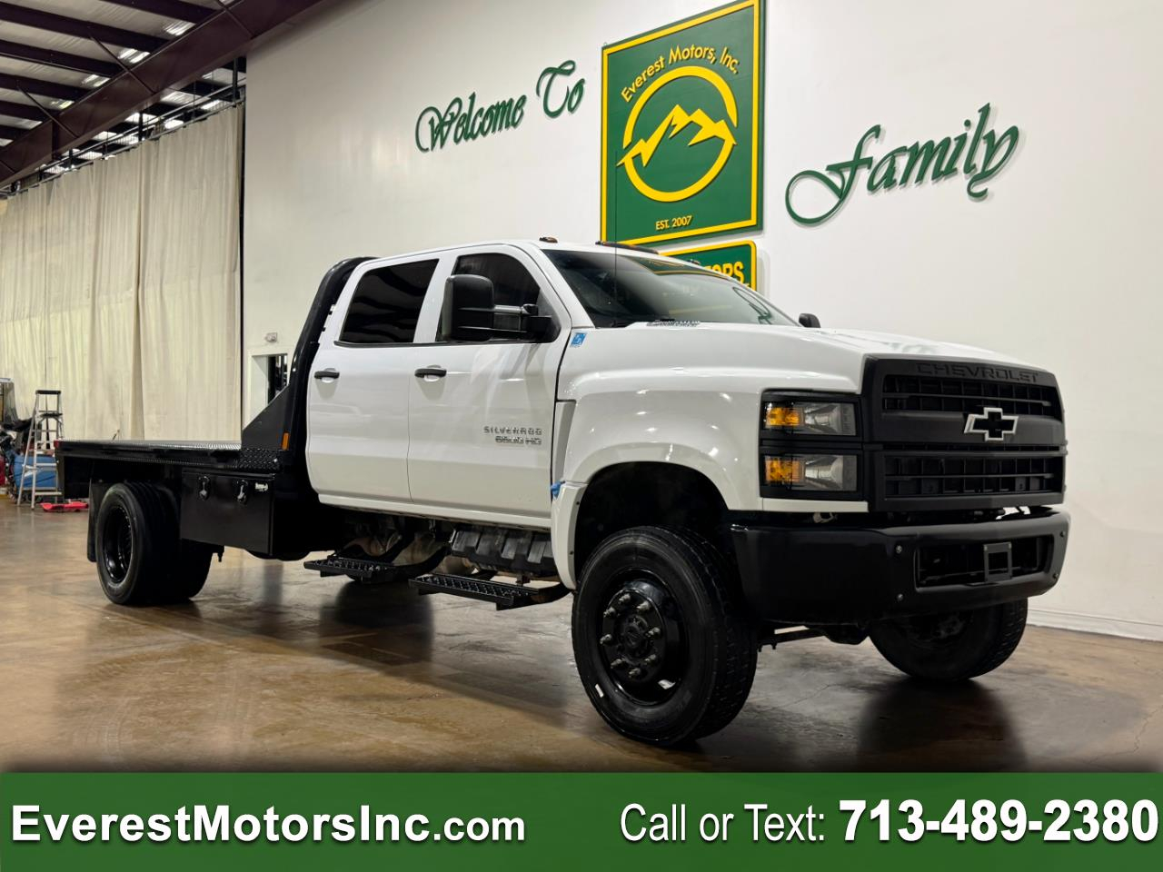 2023 Chevrolet Silverado 6500 HD WT 4X4 CREWCAB 11FT FLATBED 6.6L DIESEL
