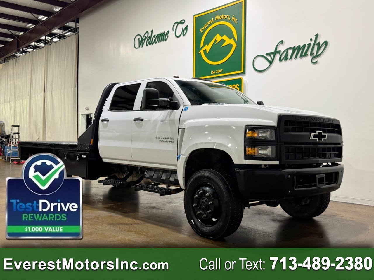 2023 Chevrolet Silverado 6500 HD WT 4X4 CREWCAB 11FT FLATBED 6.6L DIESEL