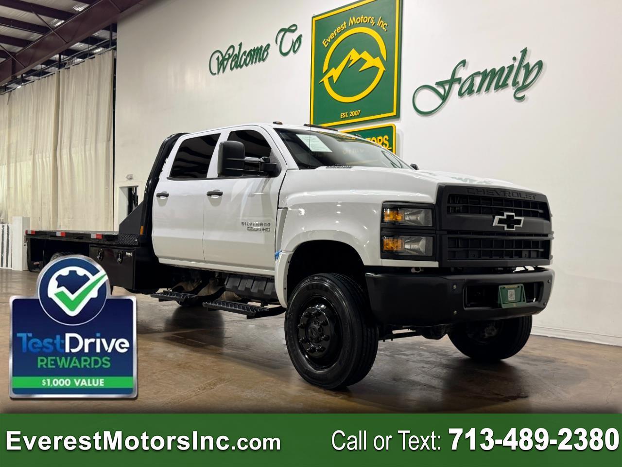 2023 Chevrolet Silverado 6500 HD WT 4X4 CREWCAB 11FT FLATBED 6.6L DIESEL