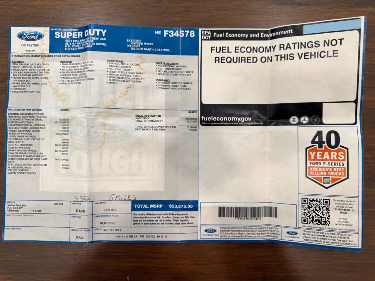 Ford Super Duty F-350 SRW  2017