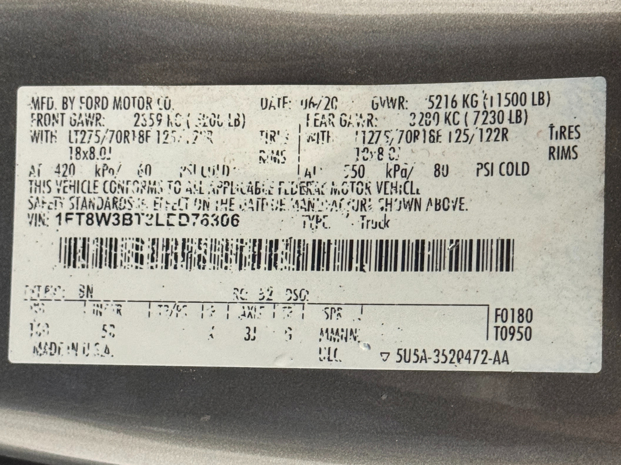 Ford Super Duty F-350 SRW  2020