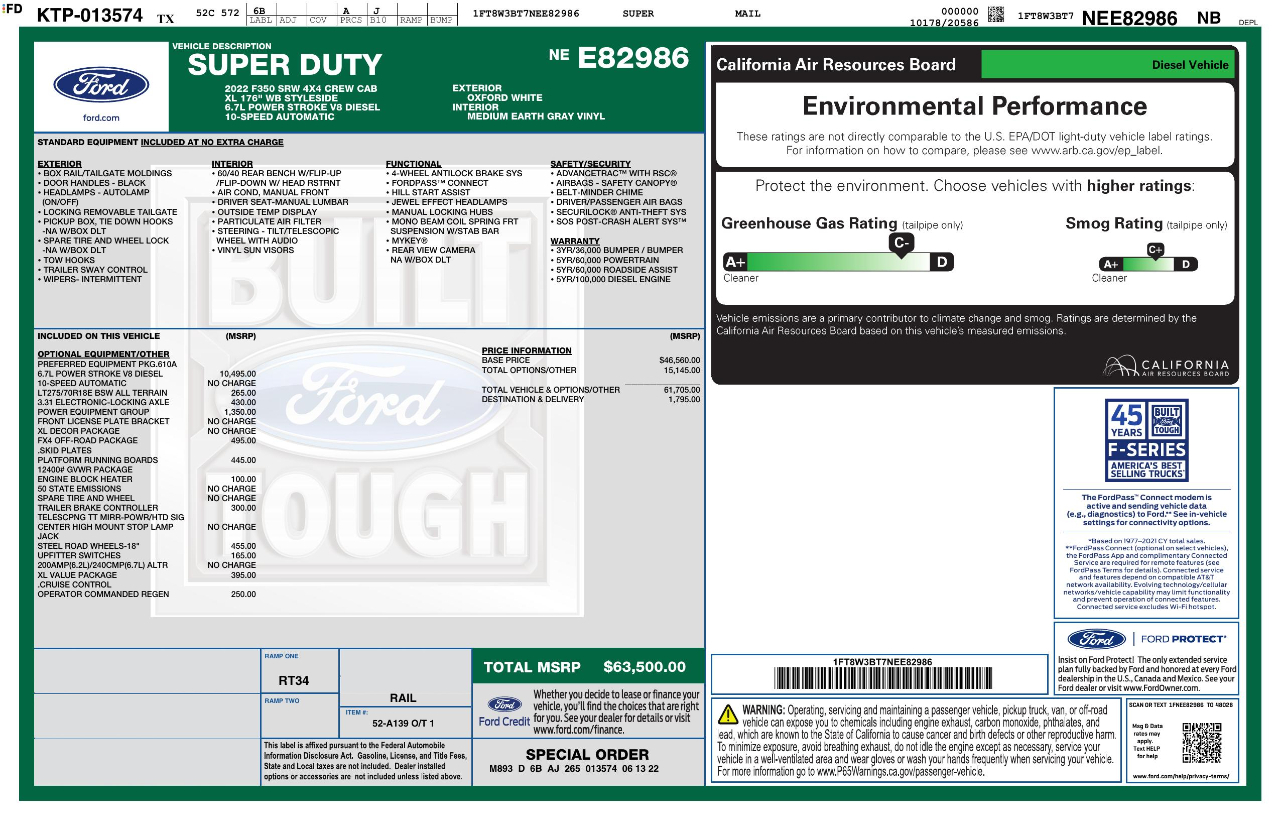 Ford Super Duty F-350 SRW  2022