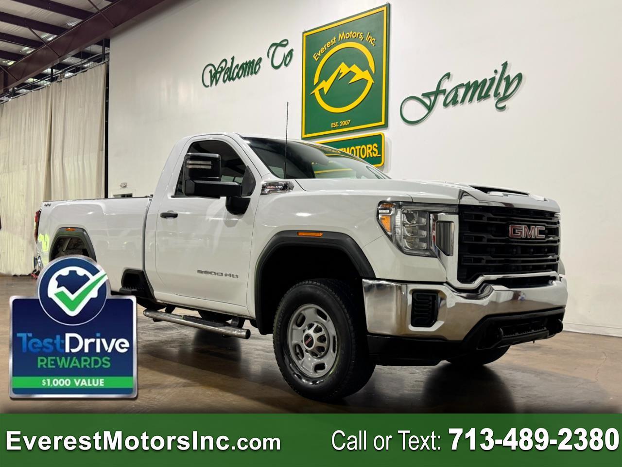 2020 GMC Sierra 2500HD WT 4X4 REG CAB LONG 6.6L V8 GAS