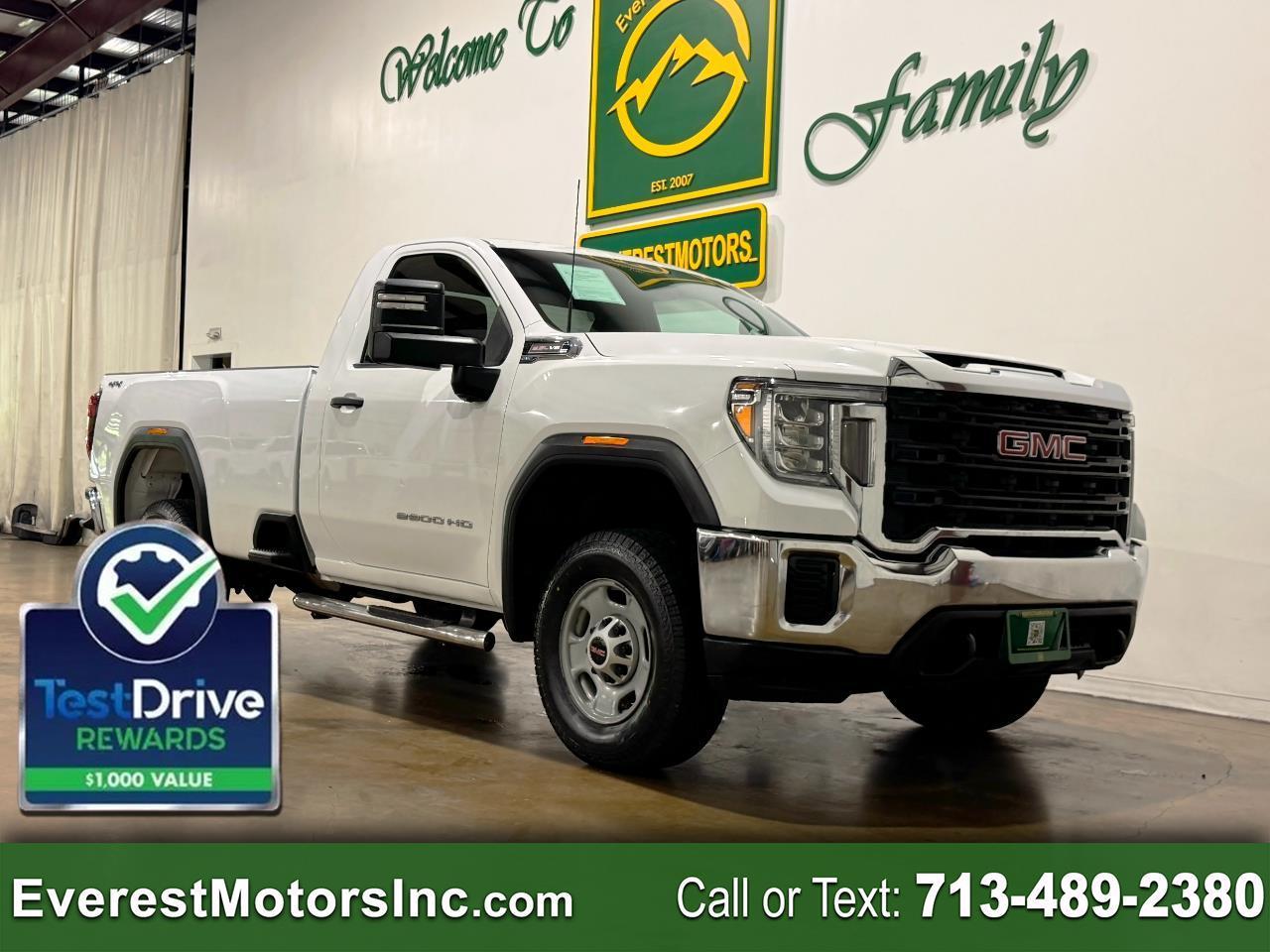 2020 GMC Sierra 2500HD WT 4X4 REG CAB LONG 6.6L V8 GAS