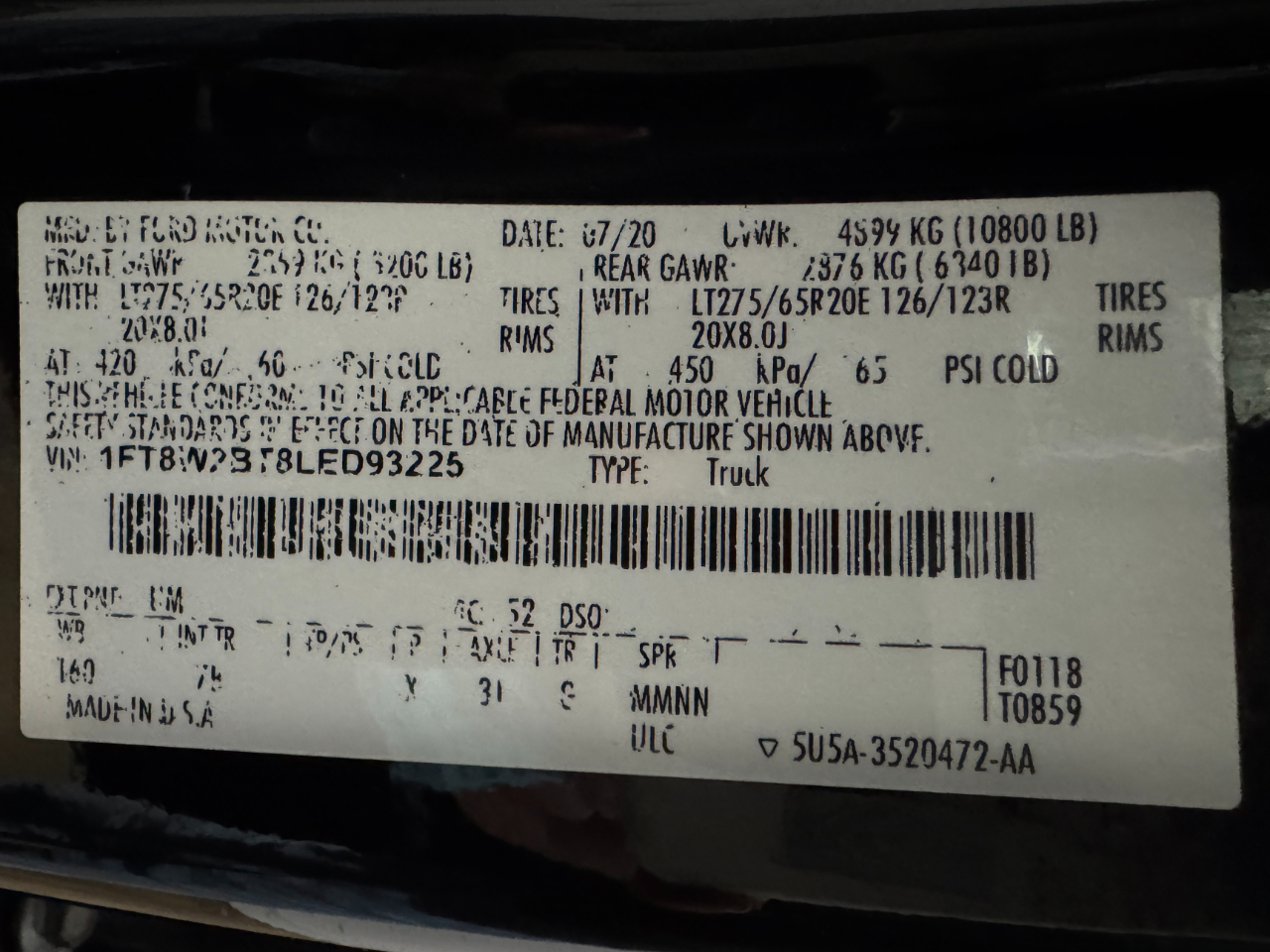 Ford Super Duty F-250 SRW  2020