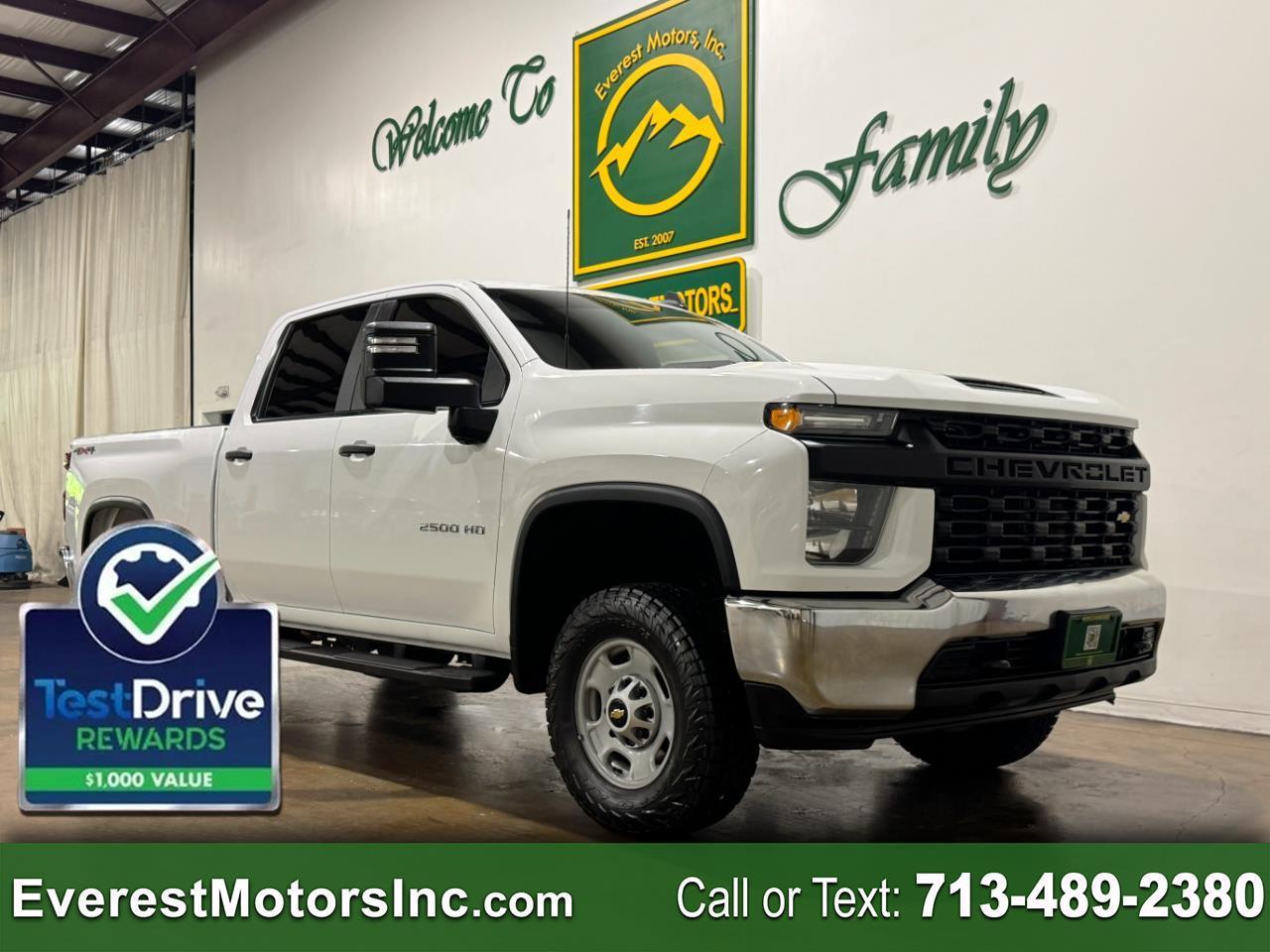 2023 Chevrolet Silverado 2500HD WT 4X4 CREWCAB SHORT 6.6L V8 GAS 1OWNER