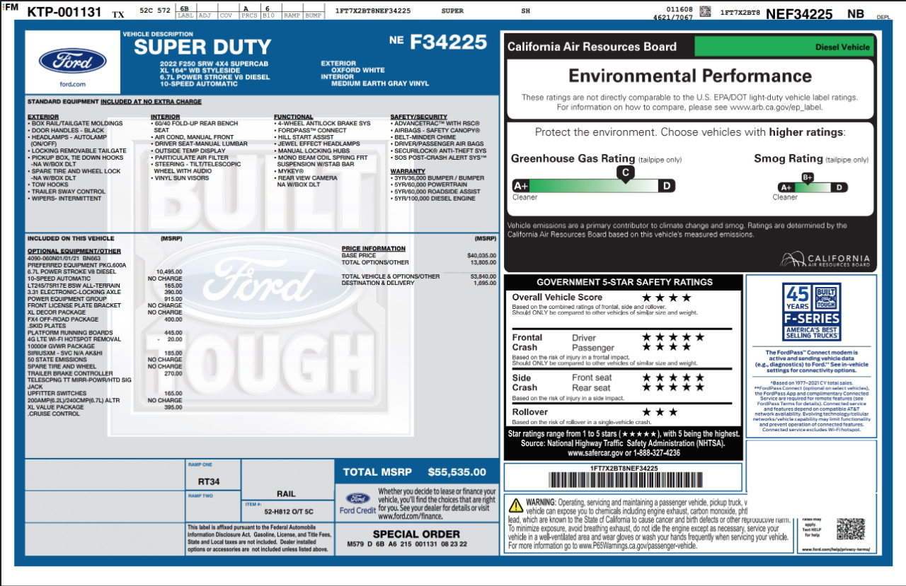 Ford Super Duty F-250 SRW  2022