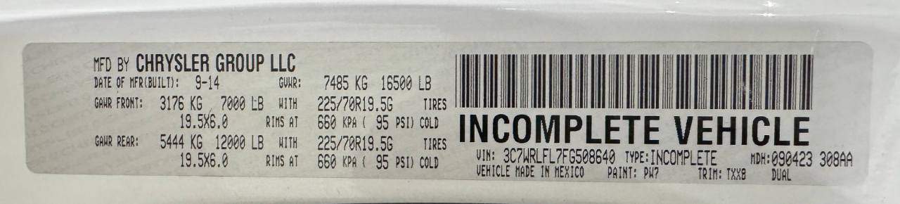 RAM 4500  2015