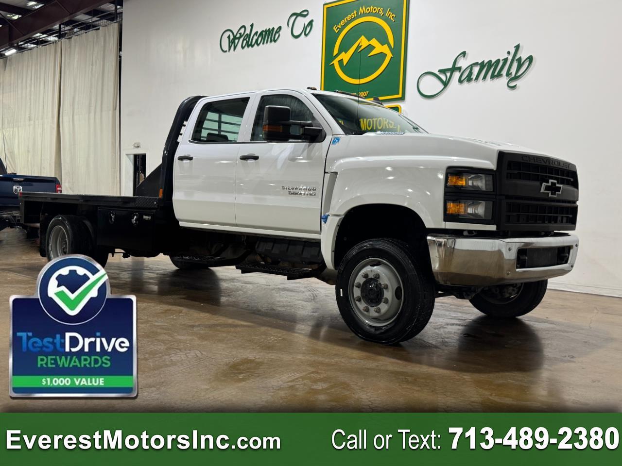 2023 Chevrolet Silverado 5500 HD WT 4X4 CREWCAB 11FT FLATBED 6.6L DIESEL