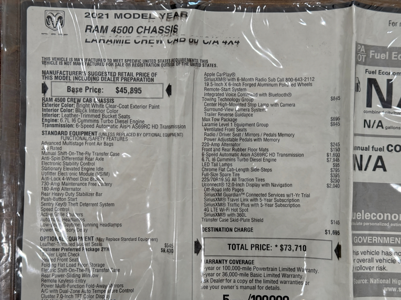 RAM 4500  2021