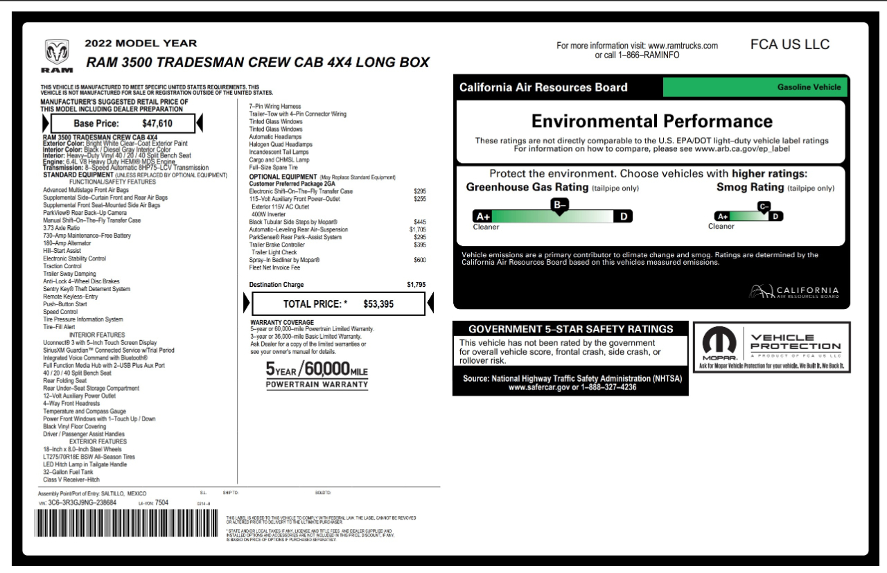 RAM 3500  2022
