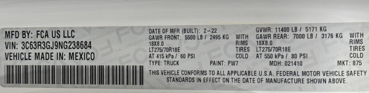 RAM 3500  2022