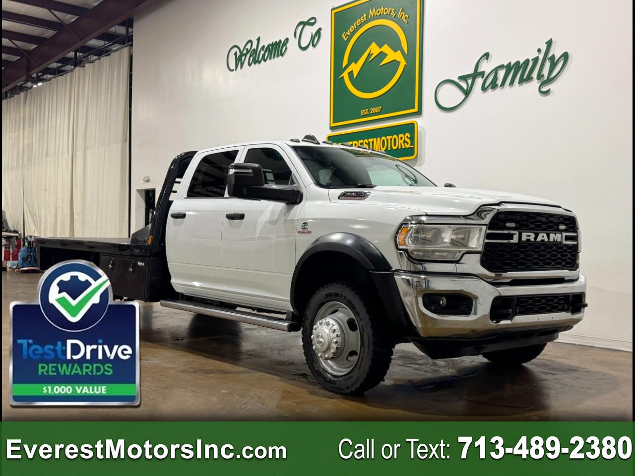 2024 RAM 5500 TRADESMAN 4X4 CC 11F FLATBED PTO DIESEL AISIN 1OWN