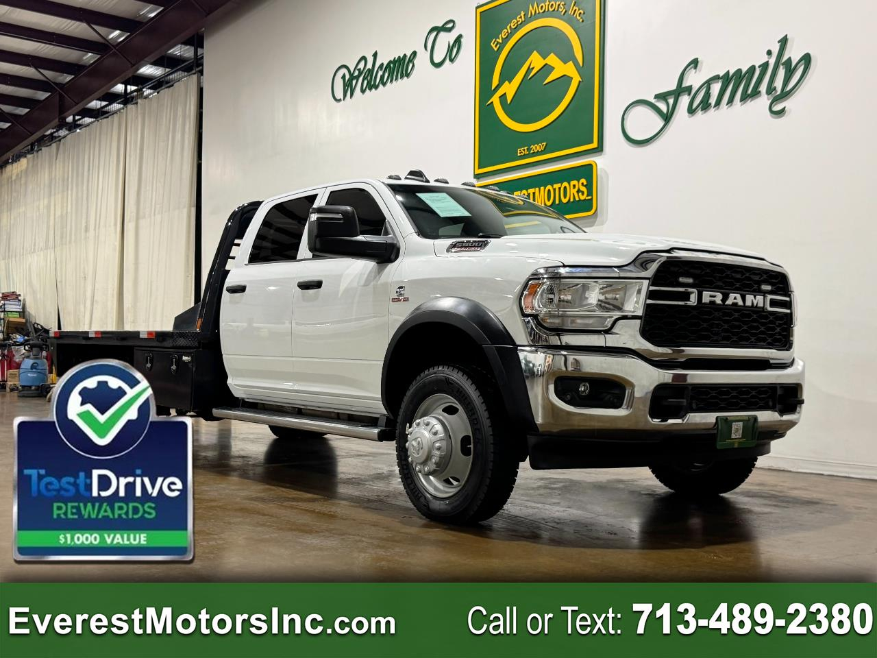 2024 RAM 5500 TRADESMAN 4X4 CC 11F FLATBED PTO DIESEL AISIN 1OWN
