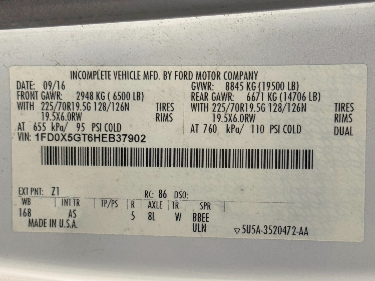 Ford Super Duty F-550 DRW  2017