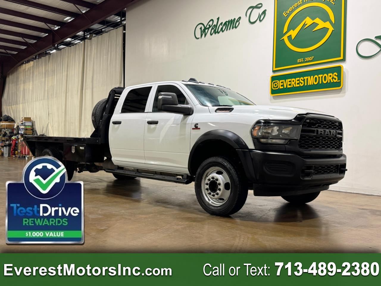2023 RAM 5500 TRADESMAN 4X4CC 11FT FLATBED PTO DIESEL AISIN 1OWN