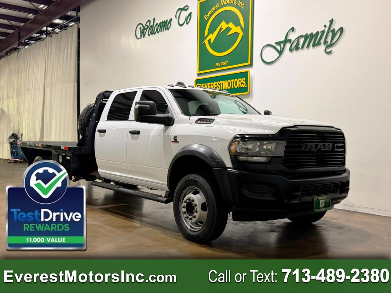 2023 RAM 5500 TRADESMAN 4X4CC 11FT FLATBED PTO DIESEL AISIN 1OWN