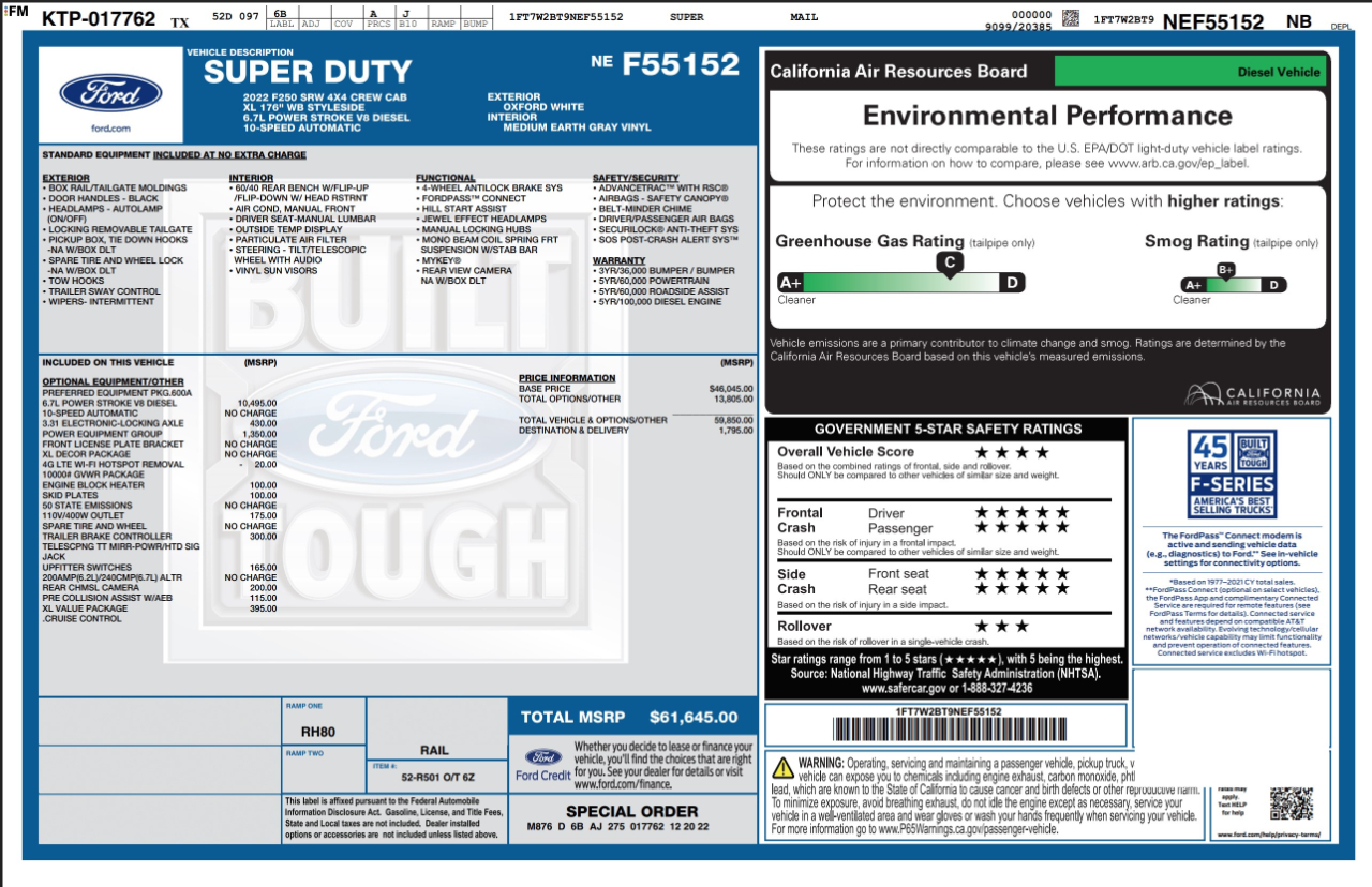 Ford Super Duty F-250 SRW  2022