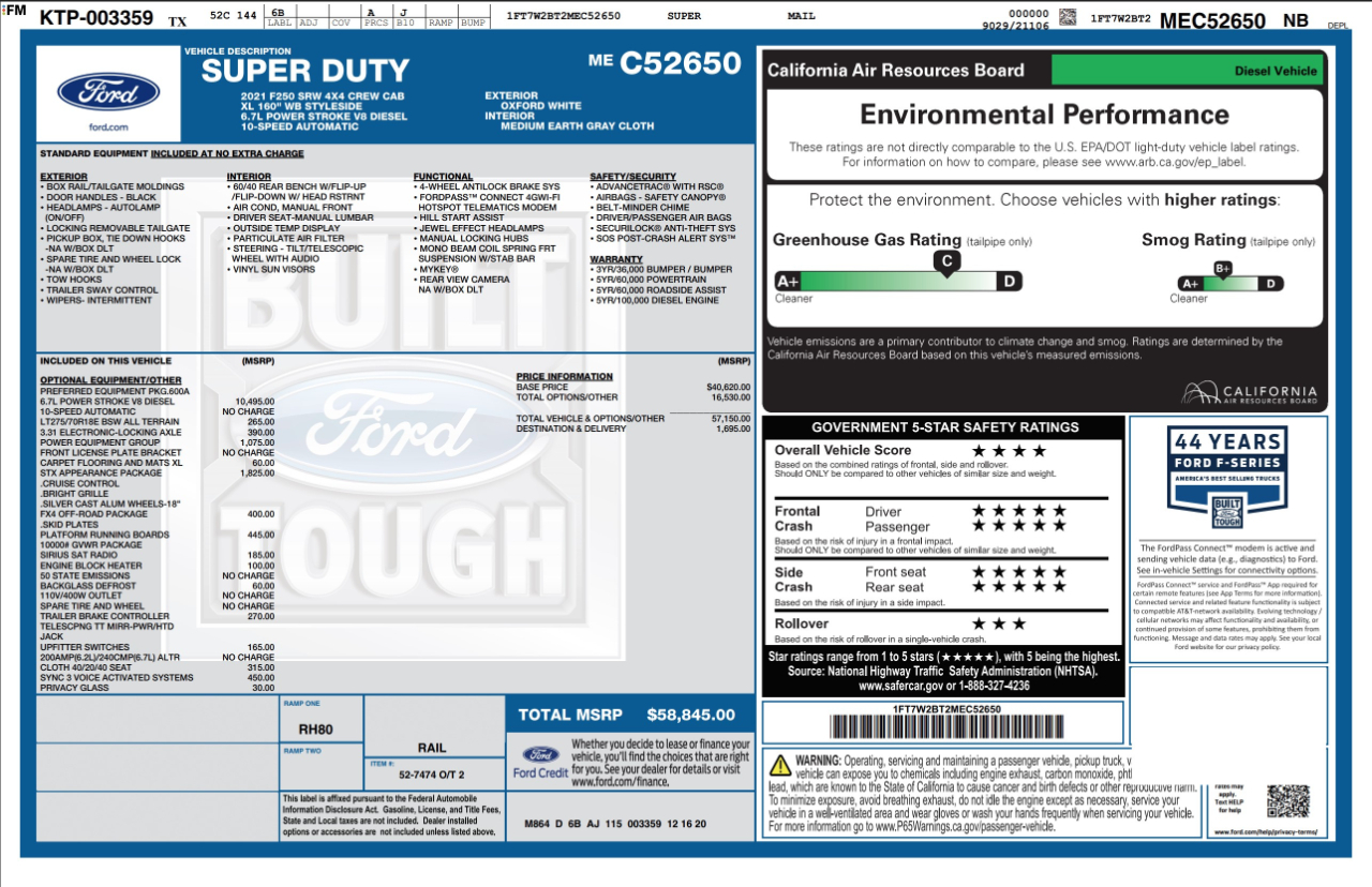 Ford Super Duty F-250 SRW  2021