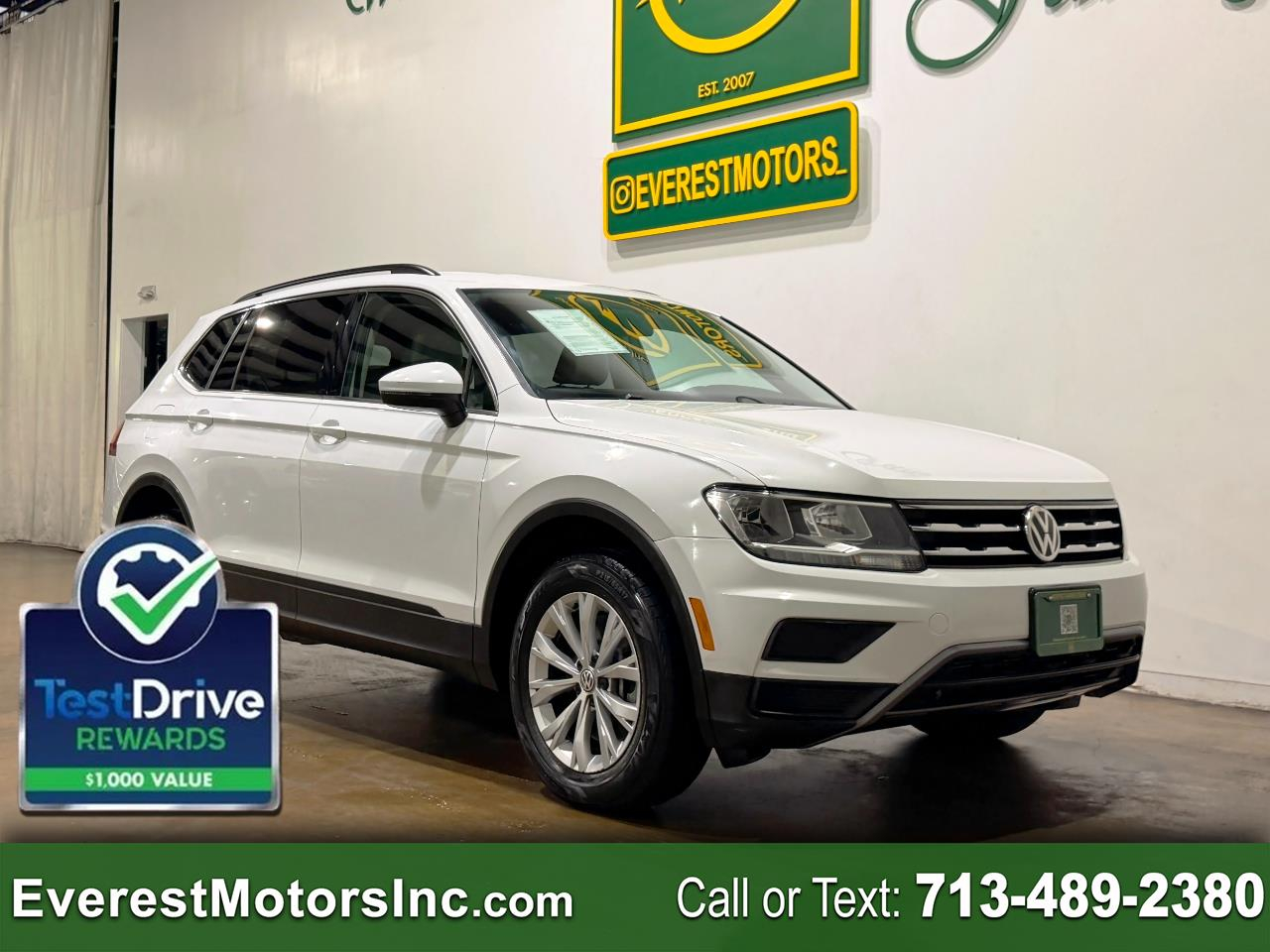 2019 Volkswagen Tiguan SE SUV FWD THIRD ROW SEAT 2.0L GAS