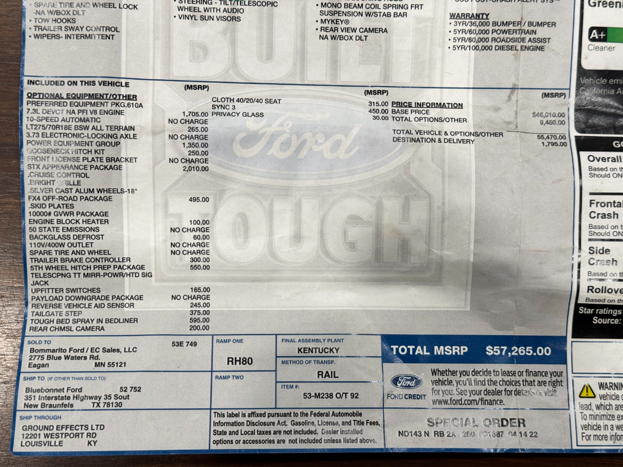 Ford Super Duty F-350 SRW  2022