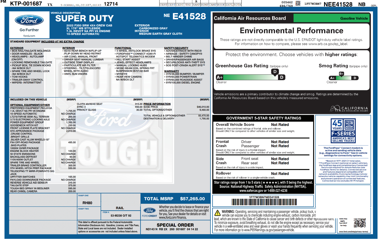 Ford Super Duty F-350 SRW  2022
