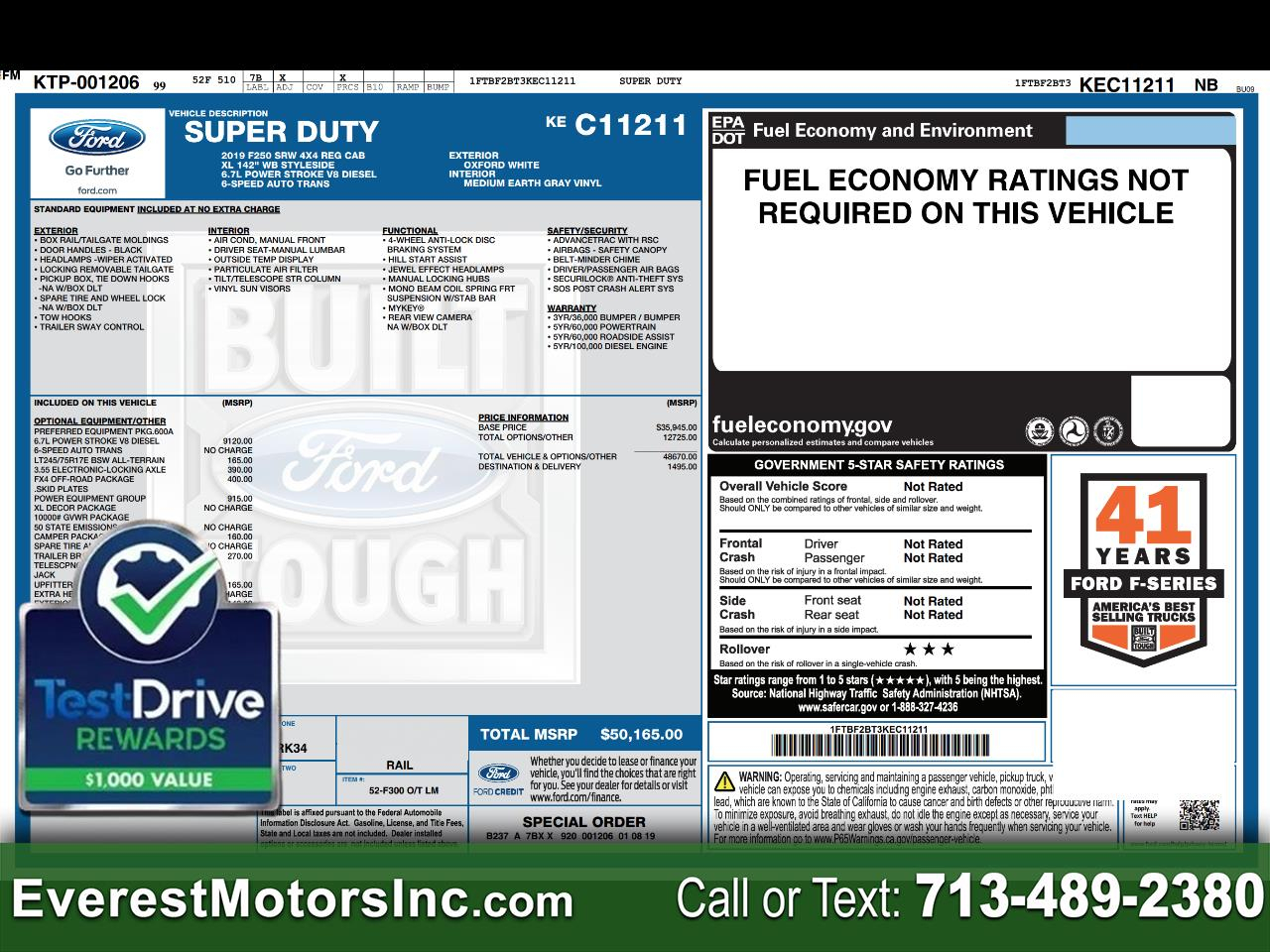 Ford Super Duty F-250 SRW  2019