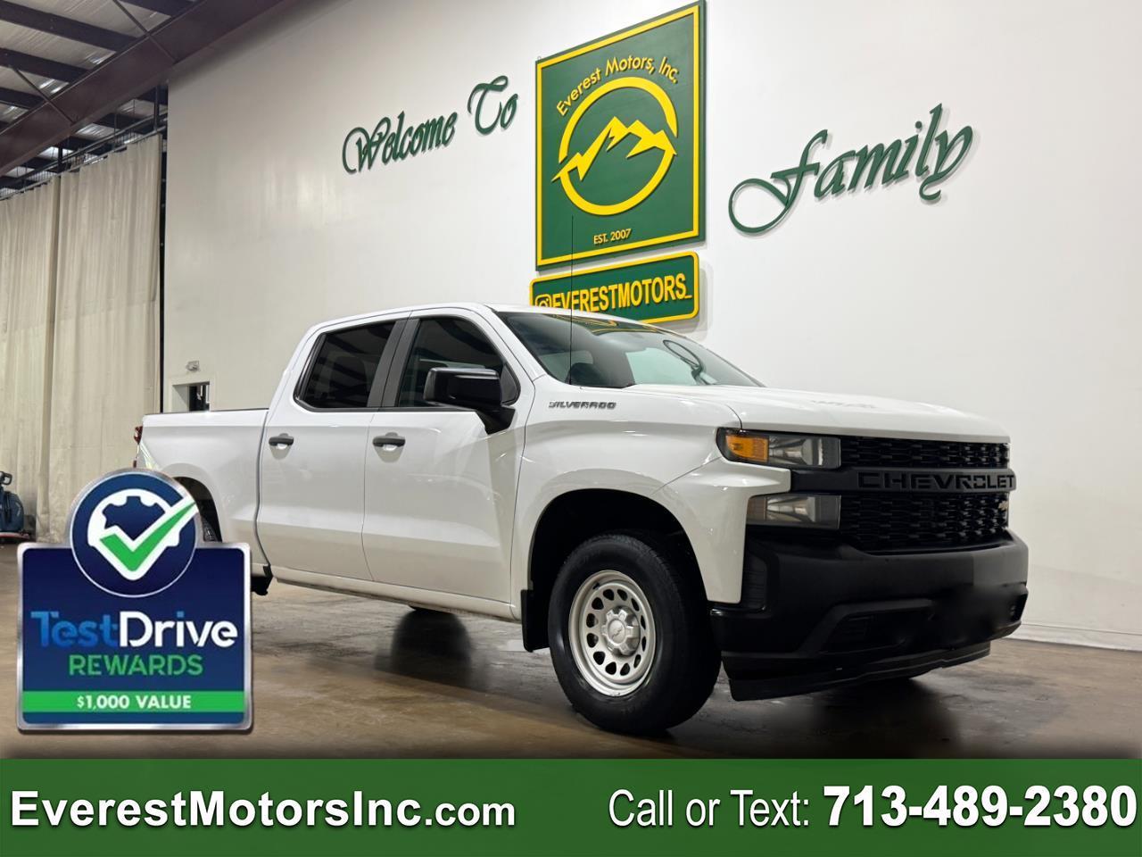 2021 Chevrolet Silverado 1500 2WD CREWCAB STANDARD BED  147" 5.3L V8 GAS 1OWNER