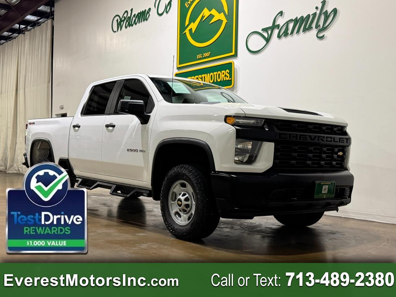 2023 Chevrolet Silverado 2500HD WT 4X4 CREWCAB SHORT 6.6L V8 GAS 1OWNER