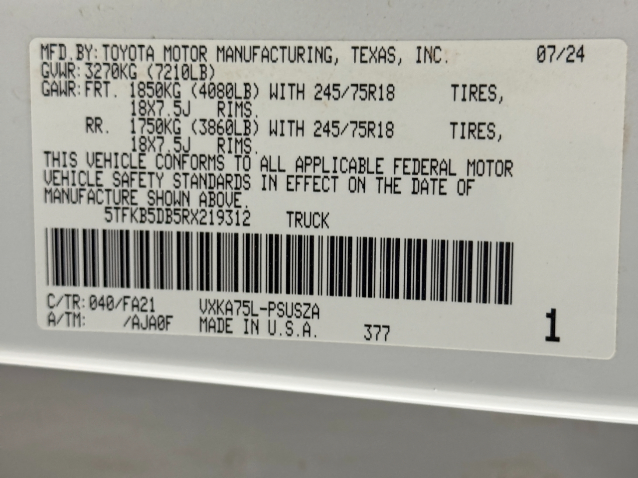 Toyota Tundra  2024