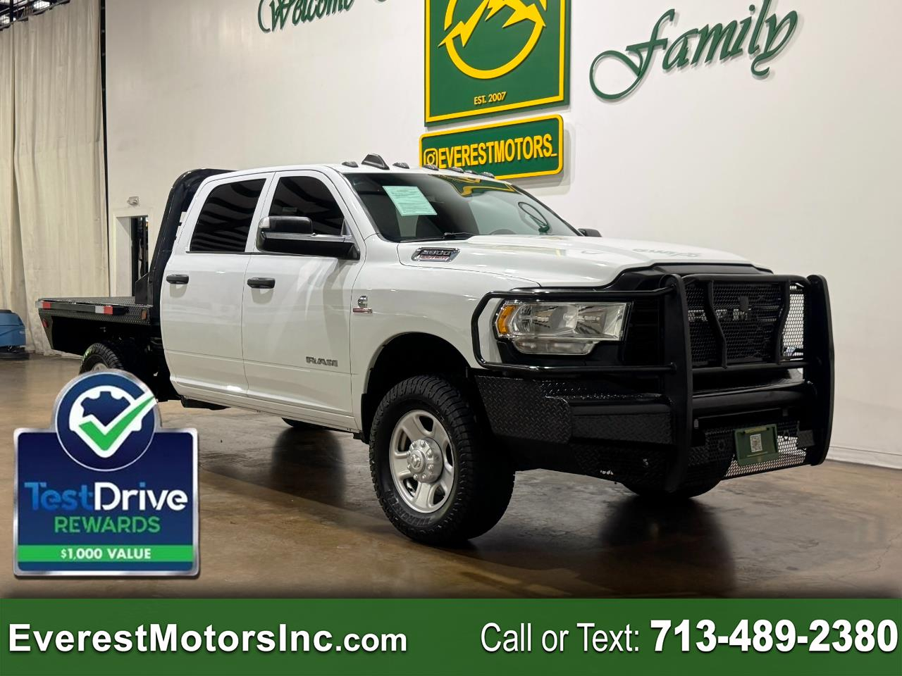 2022 RAM 2500 TRADESMAN 4X4 CREWCAB 7FT FLATBED 6.7L DIESEEL
