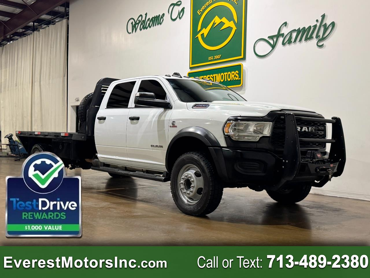 2022 RAM 5500 TRADESMAN 4X4CC 11FT FLATBED PTO DIESEL AISIN 1OWN