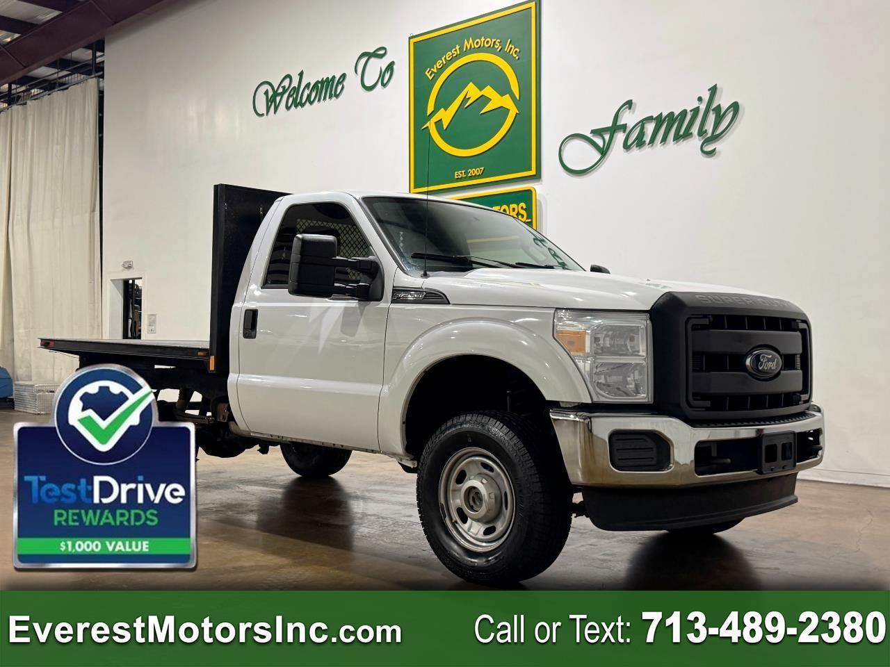 2016 Ford Super Duty F-250 SRW XL 4X4 REG CAB 8FT FLATBED 6.2L V8 GAS