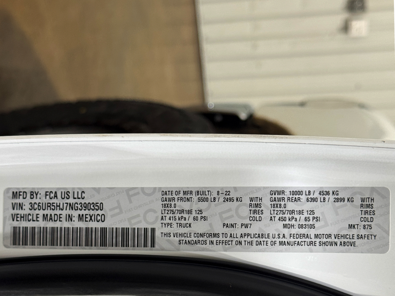 RAM 2500  2022