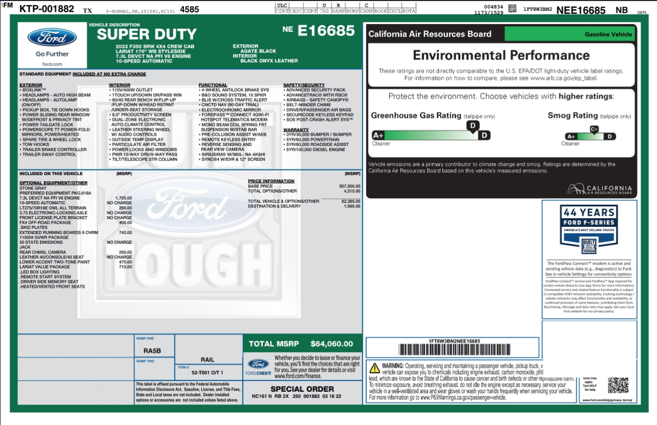 Ford Super Duty F-350 SRW  2022