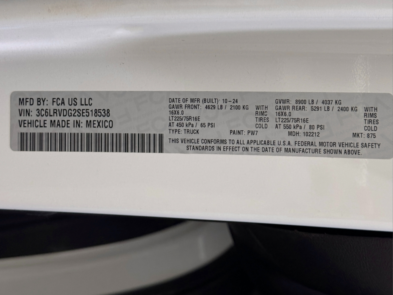 RAM ProMaster Cargo Van  2025