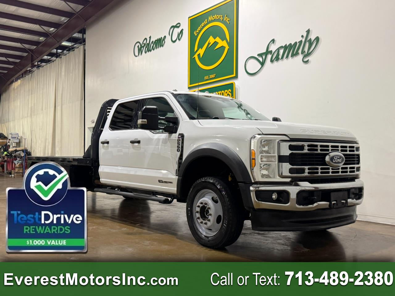 2024 Ford Super Duty F-550 DRW XLT 4X4 CC 11FT FLATBED 6.7L DIESEL 1OWNER TOW PKG