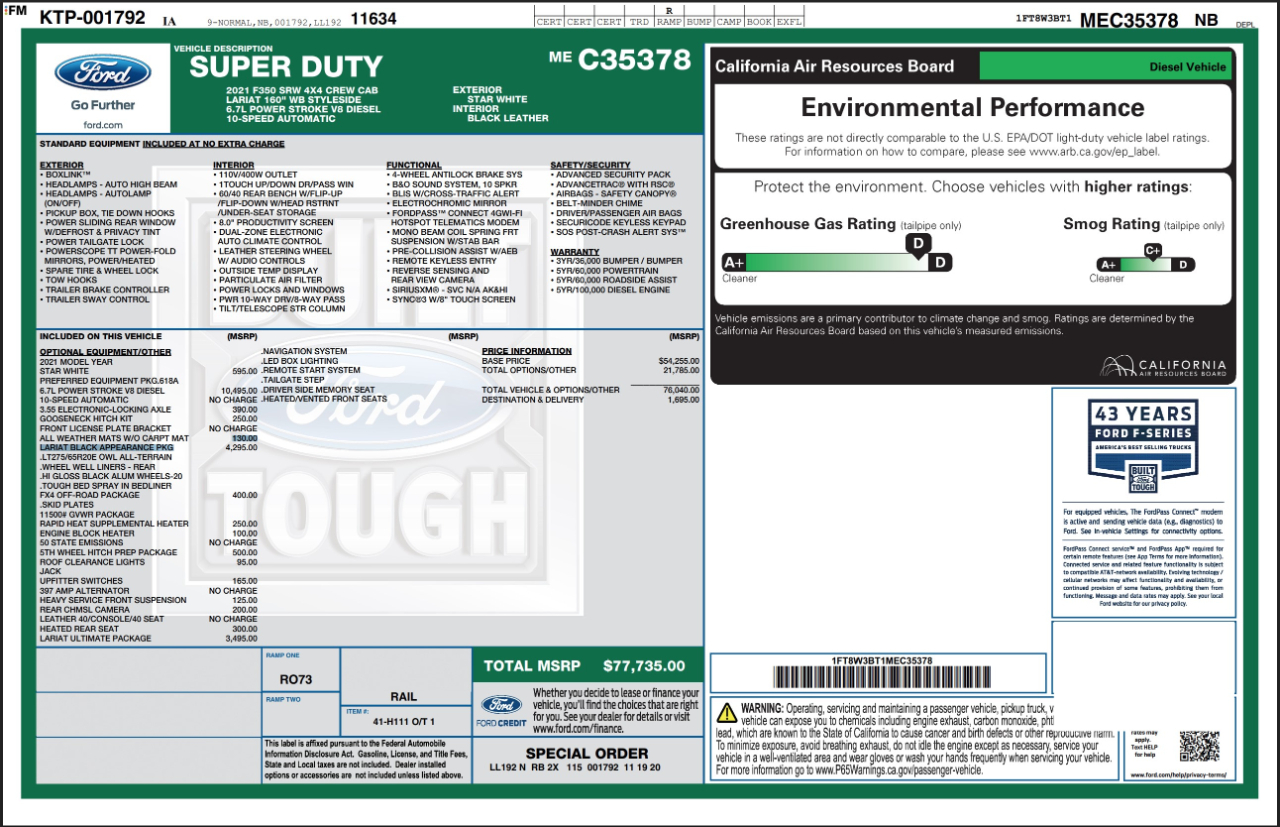 Ford Super Duty F-350 SRW  2021