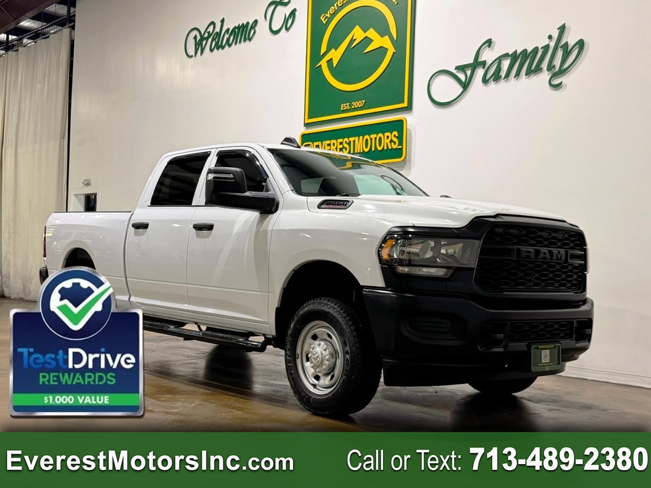 2023 RAM 2500 TRADESMAN 4X4 CREWCAB SHORT 6.4L V8 GAS 1OWNER