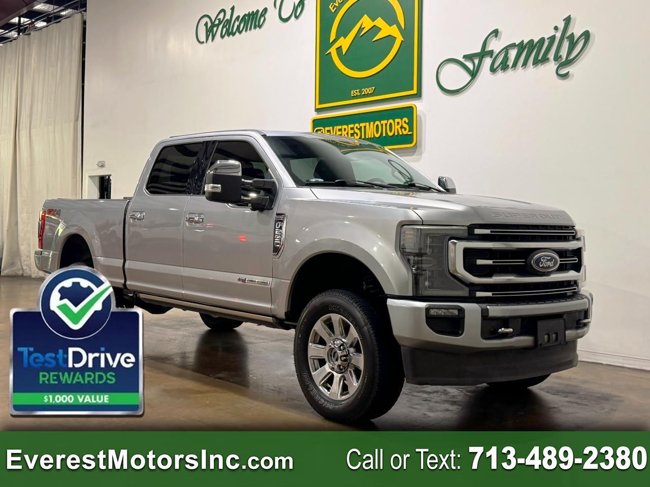 2020 Ford Super Duty F-250 SRW PLATINUM 4X4 CREW SHORT 6.7L DIESEL 1OWNER TOW PKG