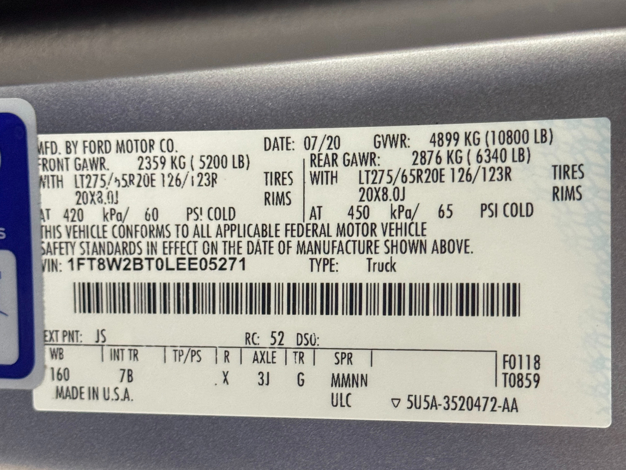 Ford Super Duty F-250 SRW  2020