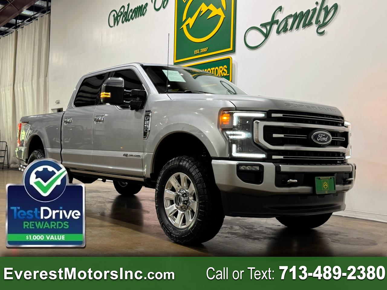 2020 Ford Super Duty F-250 SRW PLATINUM 4X4 CREW SHORT 6.7L DIESEL 1OWNER TOW PKG