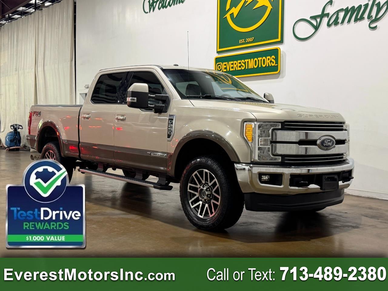 2017 Ford Super Duty F-250 SRW LARIAT ULTIMATE 4X4 CREWCAB SHORT V8 DIESEL 1OWNER