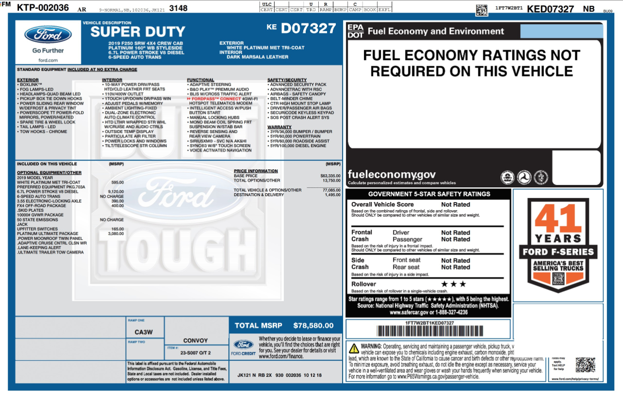Ford Super Duty F-250 SRW  2019