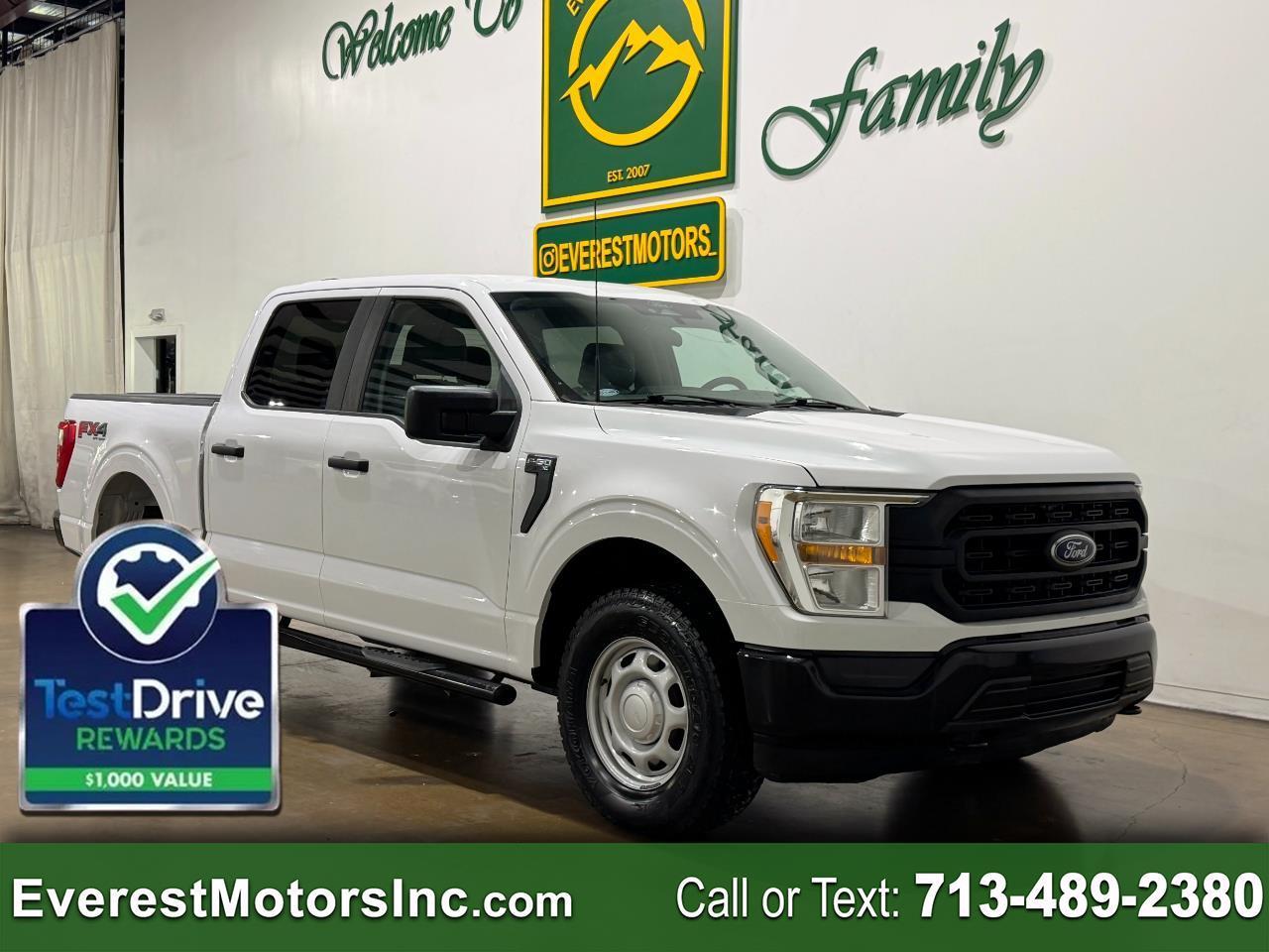 2022 Ford F-150 XL 4X4 CREWCAB SHORTBED 5.0L V8 GAS 1OWNER TOW PKG