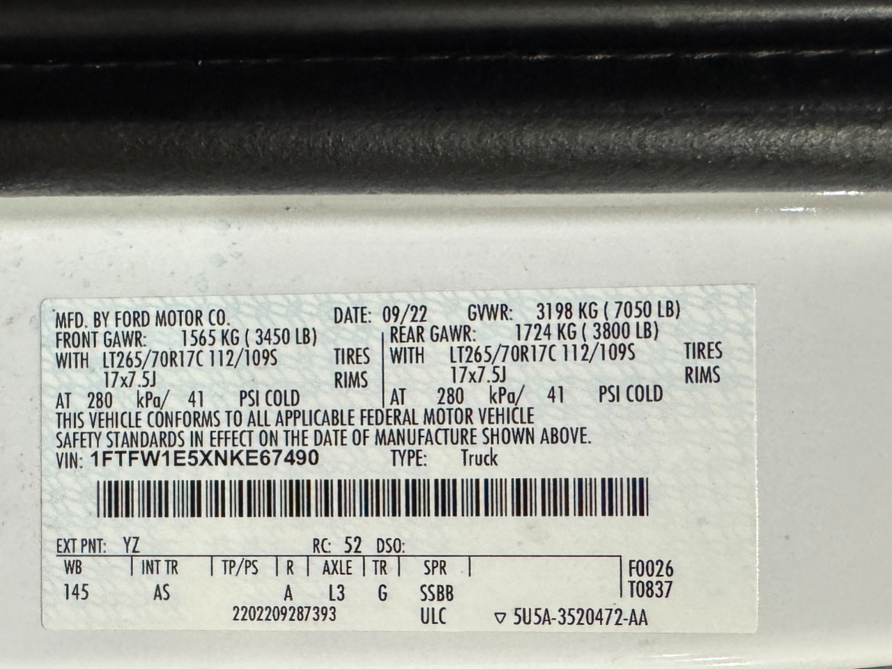 Ford F-150  2022
