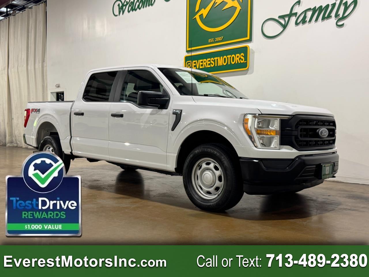 2022 Ford F-150 XL 4X4 CREWCAB SHORTBED 5.0L V8 GAS 1OWNER TOW PKG