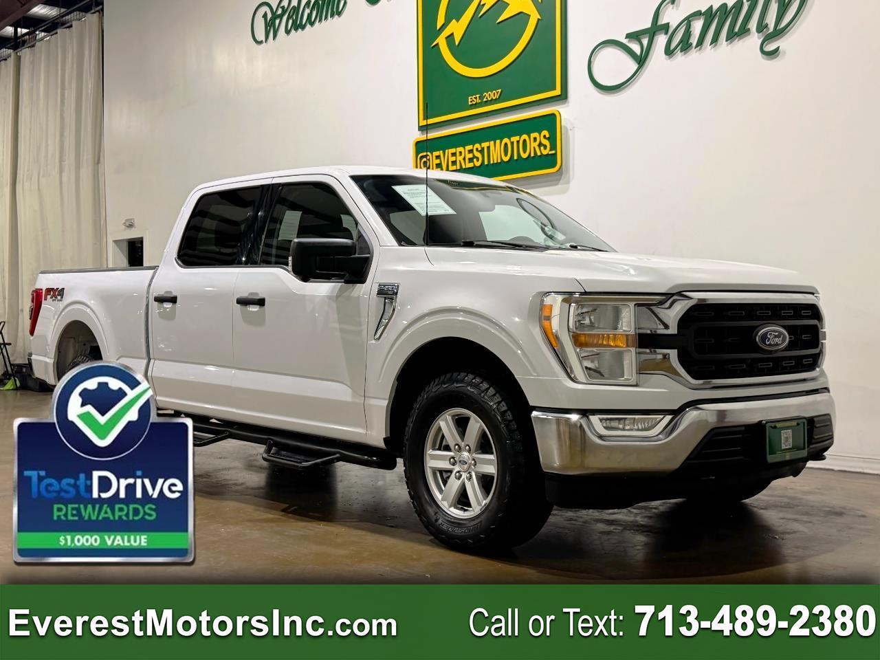2022 Ford F-150 XLT 4X4 CRECAB 6.5FT BED 5.0L GAS 1OWNER TOW TECH