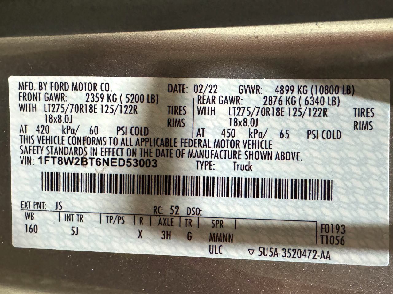 Ford Super Duty F-250 SRW  2022